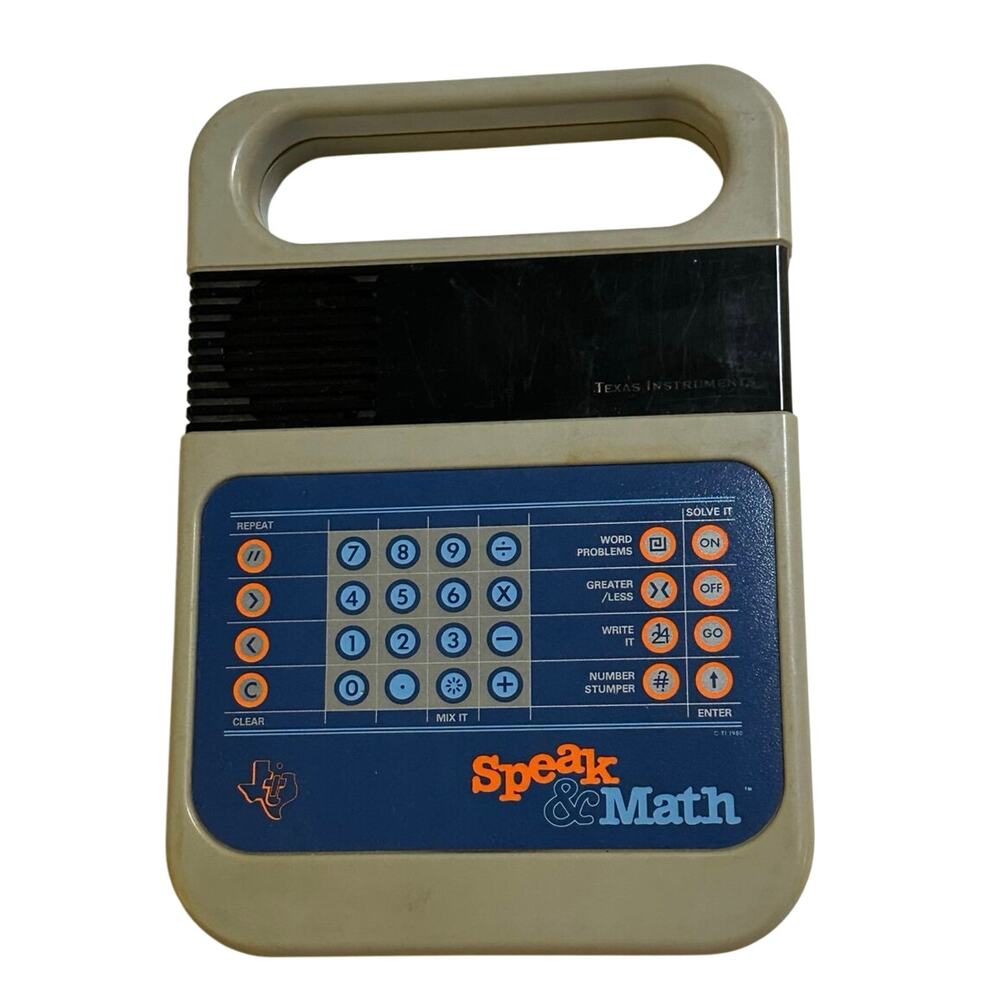 Vintage Texas Instruments Speak & Math